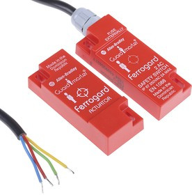 440N-G02038, 440N Series Magnetic Non-Contact Safety Switch, 250V ac, Plastic Housing, NC, 6m Cable