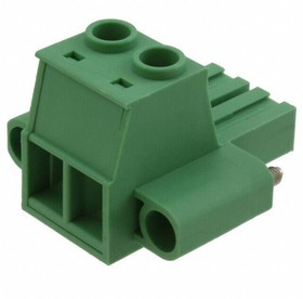 PC 16/ 2-STF-10,16, Съемная клеммная колодка, с фланцем, 10.16 мм, 2 вывод(-ов), 20AWG до 6AWG, 16 мм², Винт, 76 А