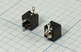 Гнездо Audio Jack стерео 2.5мм на панель; №9788 гн 2,5стерео\3C\пан\ \\ON-OFF\EY-501C\