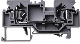 WS6-01P-11-00AH, 2-пров. проходная клемма, 0,2 - 6 мм2, серая