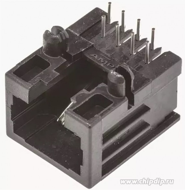 215877-1, Модульный разъем, Cat3, RJ45, Серия 215877, Гнездо, 8 контакт(-ов), 8 вывод(-ов), 1 порт(-ов)