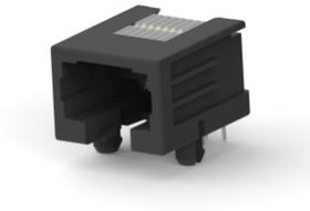215877-1, Модульный разъем, Cat3, RJ45, Серия 215877, Гнездо, 8 контакт(-ов), 8 вывод(-ов), 1 порт(-ов)