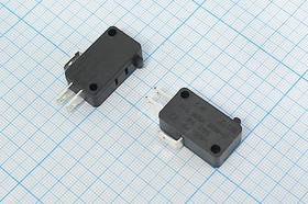 Переключатель концевой 29x10 x16мм, 220В, 5А, ON-(ON), актюатор H18,5мм, MSW-01B; Q-468 ZB ПКонц 29x10 x16\220\ 5\ON-(ON)\\H18,5\MSW-01B\