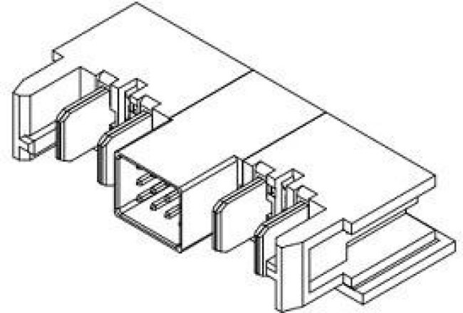 1724530412, EXTreme Ten60Power Wire-to-Board Right-Angle Plug Assembly, 2 Power Circuit, 12 Signal Circuits, 2 Power Circuit