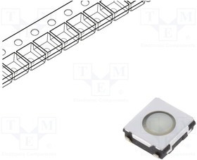 EVQ-Q2D01W, Tactile Switches Switch Light Touch 6mm Square SMD