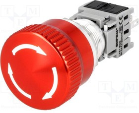 V19-12-ES, Переключатель: антивандальный, Пол: 2, SPDT, 3A/220ВAC, 5A/24ВDC