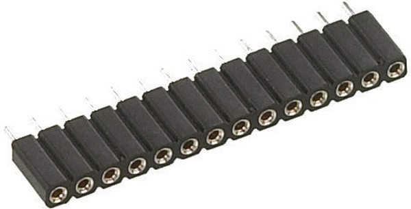 801-87-005-10-012101, Conn SIP Socket Strip SKT 5 POS 2.54mm Solder ST Top Entry Thru-Hole Box 801-87-005-10-012101, Conn SIP Socket Strip SKT 5 POS 2.54mm Solder ST Top Entry Thru-Hole Box