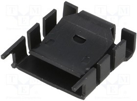 FK 224 SA-220-2, Heat Sink Passive TO-220 Vertical Thru-Hole 18K/W Black Anodized