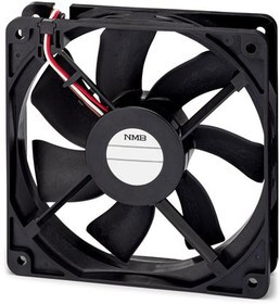 11925SA-12R-EU-D1, DC Fans Tubeaxial Fan, 119x119x25mm, 12VDC, 128.2CFM, 7.44W, Flange, 4 Wire, Tach/PWM
