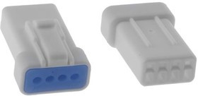 04R-JWPF-VSLE-S, Корпус разъема, водонепроницаемый IPX7, Серия JWPF, Гнездо, 4 вывод(-ов), 2 мм