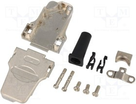 D45ZF09-K, Корпус: для разъемов D-Sub, D-Sub 9pin, D-Sub HD 15pin, UNC4-40