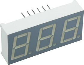 BC56-12EWA, Индикатор красный, 14.2мм 3х7, 6.4мКд общий катод