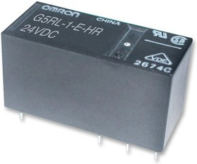 G5RL-1A-E-HR DC12, Универсальное реле, серия G5RL, силовое, без защелки, SPST-NO, 12В DC, 16А