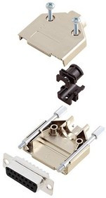 6355-0031-12, DA-15 Socket D-Sub Connector Kit, Steel