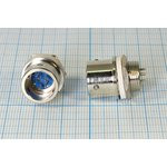 Разъем (быстроразъемный) XS12K5P-M вилка, контакты 5P, диаметр B12, монтаж на блок, XS12K5P-M