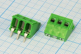 Клеммник наборный, контакты 3P5, на плату, DG128R-5,0-03P