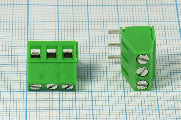 Клеммник наборный, контакты 3P5, на плату, DG128R-5,0-03P