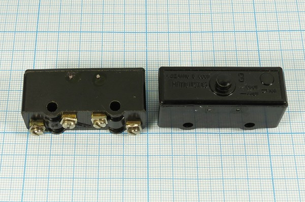 Микропереключатель, размер 50x18 x20, 10А, переключение OFF-(ON), МП1101ЛУХЛ3 исполнение 1