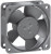 612NHU-181, DC Fans DC Tubeaxial Fan, 60x60x25mm, 12VDC, 25.3CFM, 1.8W, 37dBA, 5600RPM, Ball, IP68