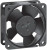 612NHU-181, DC Fans DC Tubeaxial Fan, 60x60x25mm, 12VDC, 25.3CFM, 1.8W, 37dBA, 5600RPM, Ball, IP68