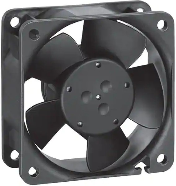 612NHU-181, DC Fans DC Tubeaxial Fan, 60x60x25mm, 12VDC, 25.3CFM, 1.8W, 37dBA, 5600RPM, Ball, IP68