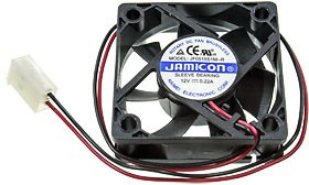 JF0515S1M-R, вентилятор 12В 50х50х15мм подшипник скольжения