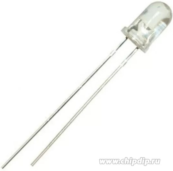 FYL-3014PGC, Светодиод 3мм/зеленый/520нм/ 8500мкд/прозрачный/35°