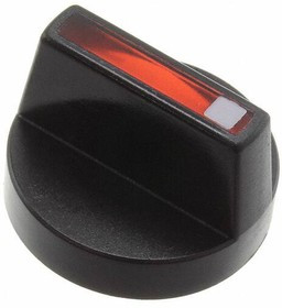 Rotary knob Black ø Red Indication Line