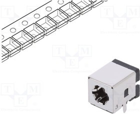 C9750-DPNB0000R, Гнездо, питания DC, "папа", 5,5/2,5мм, 5,5мм, 2,5мм, THT