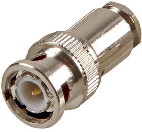 RW1-001 B, Разъем РЧ / Коаксиальный, BNC Коаксиальный, Прямое Гнездо с Фланцем, Обжимной, RG59/U, Латунь