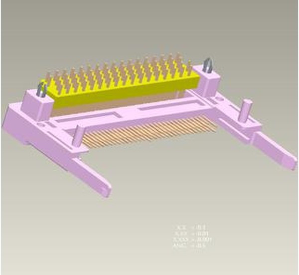 92140-010LF, Header, Top Mount, S/D(68Pins), R/A, 5V, 4mm s/o