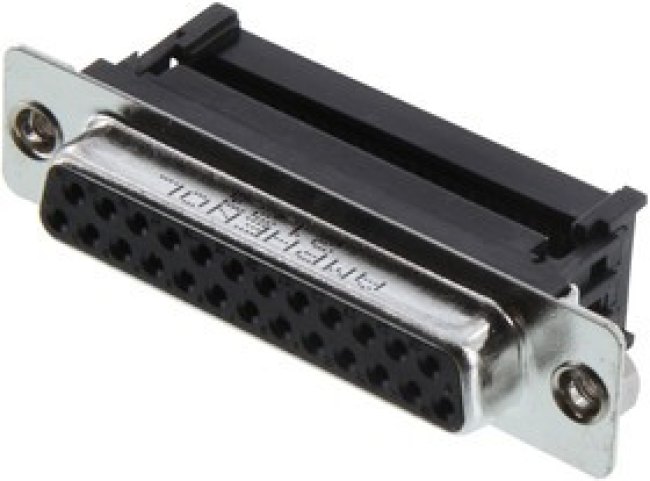 L17DBFRDA25S, D SUB CONN, RCPT, DB, 25POS, IDC/IDT