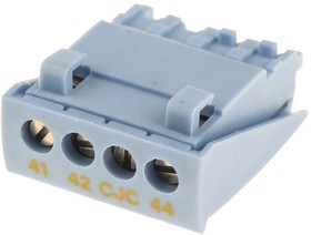 5910Ex, Connector, 4 Way/Pole, Screw Terminals DIN Rail Mount, коннектор