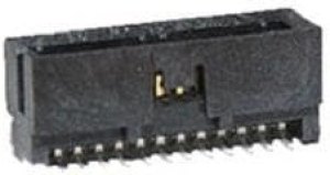 200989-0024, Board to Board &amp; Mezzanine Connectors SlimGrid 24Ckt HDR SHRD SMT VRT 0.05Au