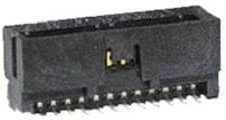 200989-0024, Board to Board &amp; Mezzanine Connectors SlimGrid 24Ckt HDR SHRD SMT VRT 0.05Au