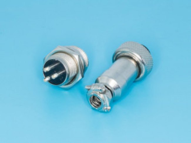 AC-M12-3, Разъем M12 3 контакта розетка на кабель, вилка на блок, тип GX12, комплект
