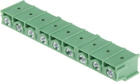 PCB terminal, 9 pole, pitch 7.5 mm, AWG 20-10, 32 A, screw connection, green, 1988176 PCB terminal, 9 pole, pitch 7.5 mm, AWG 20-10, 32 A, screw connection, green, 1988176