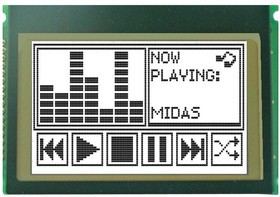MCCOG240160C6W-FPTLW, LCD, COG 240X160, FSTN BLACK ON WHITE