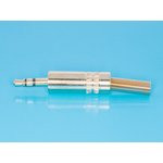 KLS1-PLG-002A-3.5-G (AUD-12), Штекер аудио 3.5мм стерео, металлический корпус