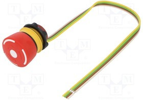 84-5040.0040, Emergency Stop Switches / E-Stop Switches E-STOP PSHBTN 2NC NON-ILLUM CBLE 300mm