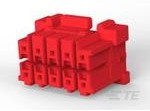 3-1971905-5, Conn Housing PL 10 POS 3.3mm Crimp ST Cable Mount Red Bag