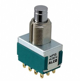MPG406N, Pushbutton Switches 4PDT PUSH ON/OFF