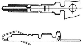 QR/P1-SC2A-211(12), Rack &amp; Panel Connectors CRIMP CONTACT SIGNL TERM THCK WIRE