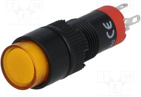 V10Y-11-O, Переключатель: кнопочный, Пол: 2, SPDT, 0,5A/250ВAC, 1A/24ВDC, IP40