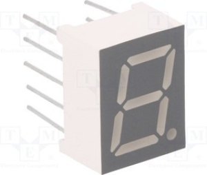 FYS-3911AUHR-21, Дисплей: LED, 7-сегментный, 9,9мм, 3,9", II.зн: 1, красный, 30-60мкд