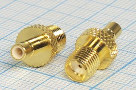 Переходник гнездо SMA - гнездо SMB; №9279 гн SMA-гн SMB