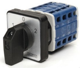 PSA040KD334(S), Переключатель кулачковый на панель трехполюсный 40А 400VAC тип 1-0-2