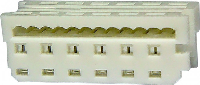 MP008693, CONNECTOR HOUSING, RCPT, 12POS, 1.27MM