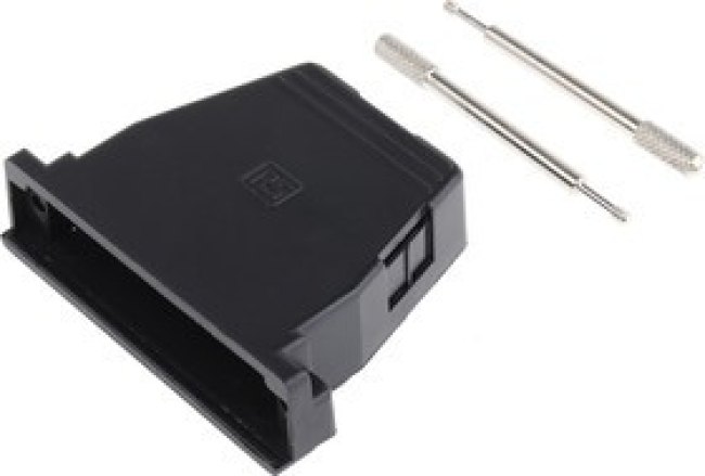 PET D Sub Backshell, 50 Way, Strain Relief