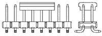 966926-4, Headers &amp; Wire Housings 2X4P MODU 2MM PIN HDR, SMD, BLSTR